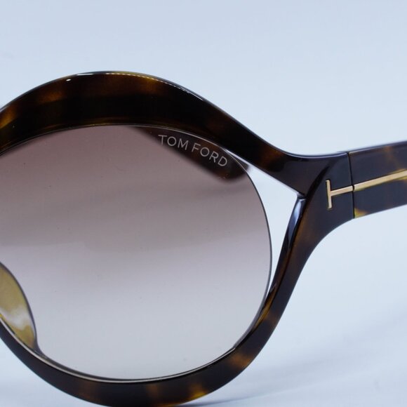 Tom Ford Carine-02 FT0902 52F Sunglasses Havana Butterfly Frame, Brown Lenses - Picture 4 of 12